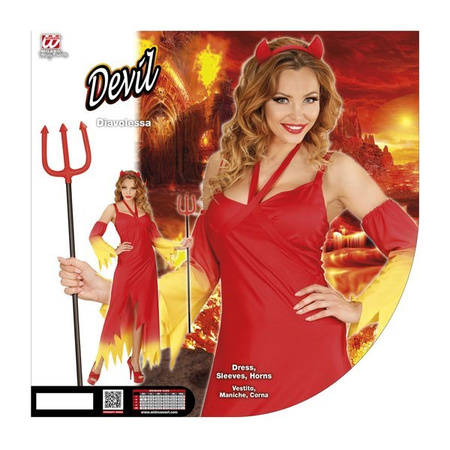 STRÓJ DIABLICA CZERWONO ŻÓŁTY