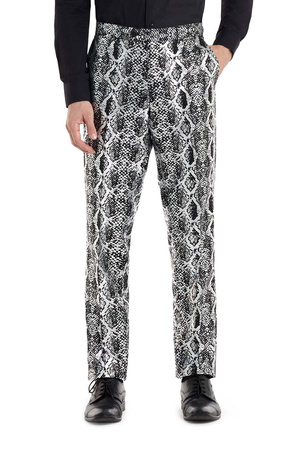 GARNITUR MĘSKI SREBRNY WĄŻ OPPOSUITS