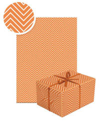 PAPIER DO PAKOWANIA CHEVRON POMARAŃCZOWY