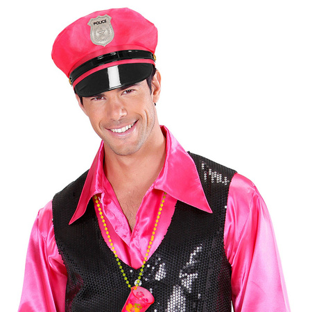 CZAPKA POLICJANTA RÓŻOWA
