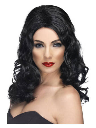PERUKA FALE CZARNA