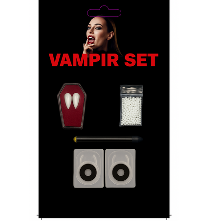 ZESTAW DO CHARAKTERYZACJI WAMPIR CZARNY