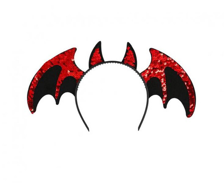 Opaska Czerwony Diabełek halloween rogi diabeł diablica