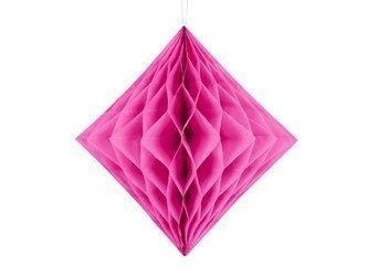 DIAMENT BIBUŁOWY 30CM CIEMNY RÓŻ