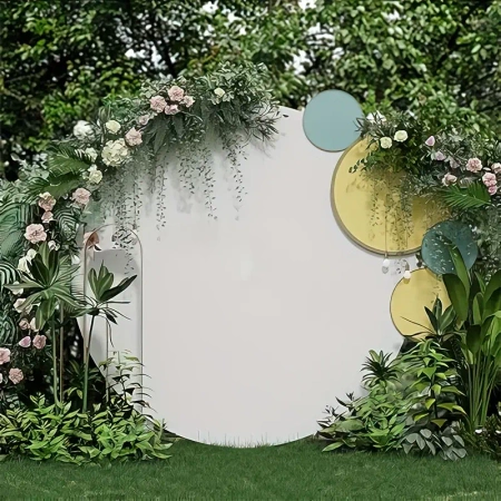 POKROWIEC NA STOJAK KOŁO 200 CM BIAŁY