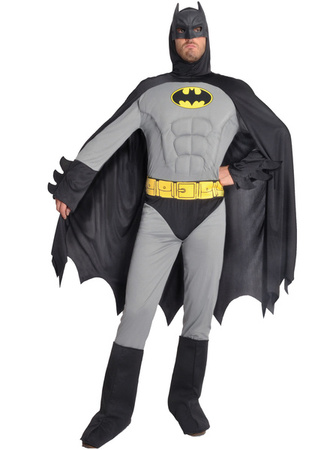 STRÓJ BATMAN MUSKUŁY SZARY LICENCJA