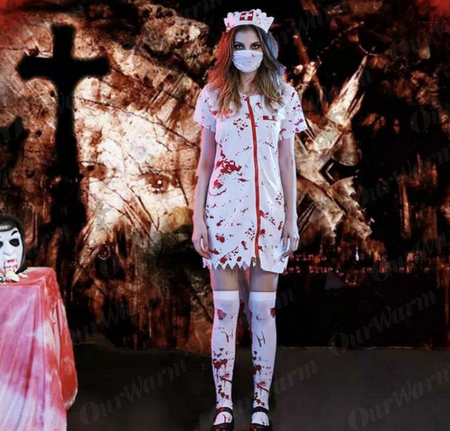 ZESTAW PIELĘGNIARKI: CZEPEK + ZAKOLANÓWKI