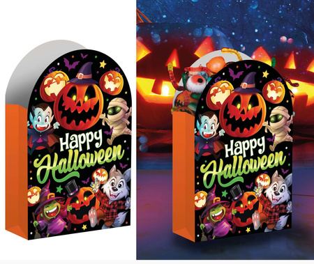 6 LITTLE MONSTERS CANDY BAGS 35X20 CM PAPER