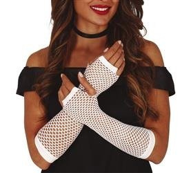 RĘKAWICZKI SIATKA BIAŁE