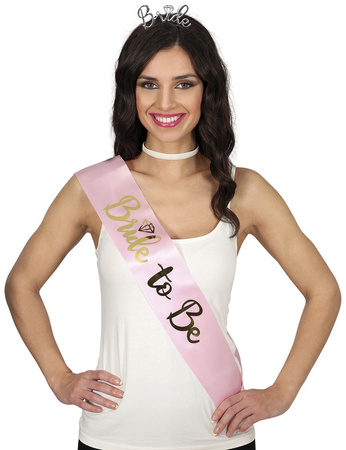 SZARFA BRIDE TO BE PANNA MŁODA 78 CM