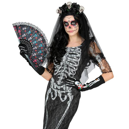 WACHLARZ DIA DE LOS MUERTOS 23 cm