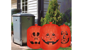 3 WORKI NA ŚMIECI DEKORACJA HALLOWEEN