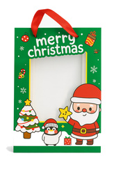 TORBA PREZENTOWA ZIELONA MIKOŁAJ 23 X 18 X 9 CM