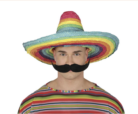 MEKSYKAŃSKI KAPELUSZ SŁOMKOWY 50 CM 