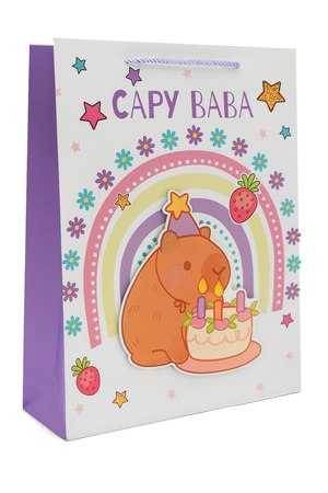 Torebka prezentowa Capy Baba Kapibara Tort 31 X 40 X 12 cm