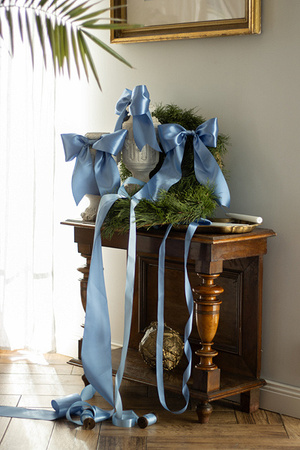 TASIEMKA SATYNOWA NIEBIESKA MGLISTA 100 MM 25 M