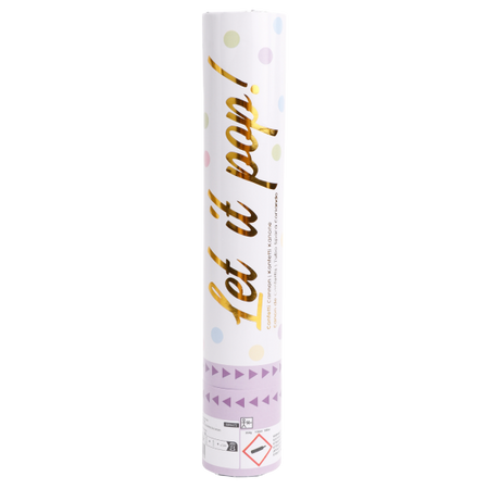 TUBA Z KONFETTI 28 CM MULTIKOLOR PASTEL