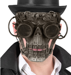 MASKA HALLOWEENOWA CZASZKA STEAMPUNK