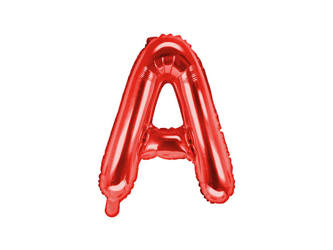 BALON FOLIOWY 35 CM LITERA "A" CZERWONY