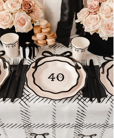 TALERZYKI PAPIEROWE 40 HELLO 18 CM 6 SZT