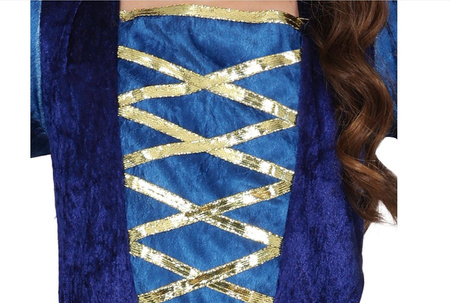 STRÓJ MAŁA ŚREDNIOWIECZNA DAMA NIEBIESKA 