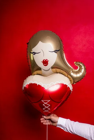 BALON FOLIOWY DZIEWCZYNA 57 X 74 CM 