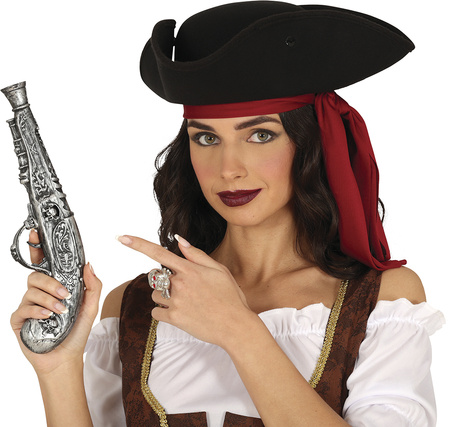 PISTOLER SREBRNY PIRATA 30 CM