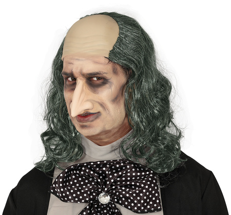 PERUKA SZARA Z ŁYSINĄ 