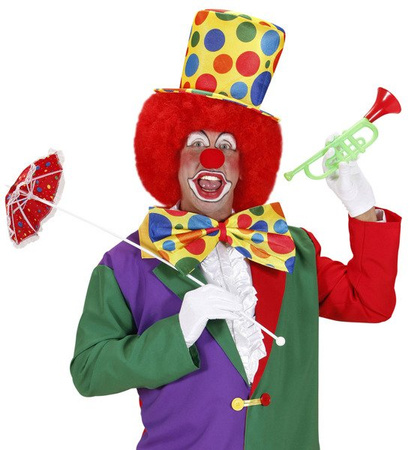 KAPELUSZ  KLAUNA W GROSZKI XXL