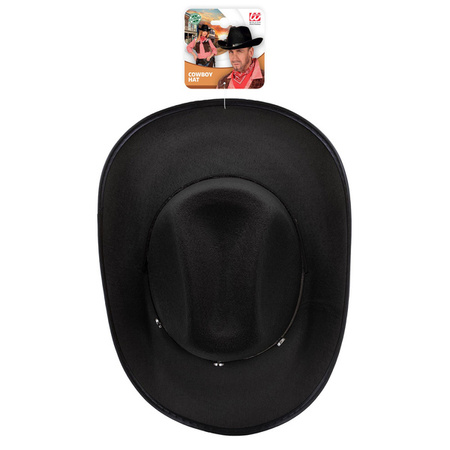 KAPELUSZ KOWBOJSKI CZARNY Z ĆWIEKAMI