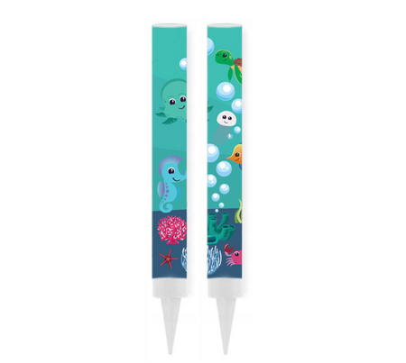 FONTANNA RACA TORTOWA PODWODNY ŚWIAT 12 CM 2 SZT.