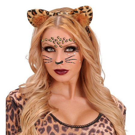 NAKLEJKI NA TWARZ TYGRYS LEOPARD