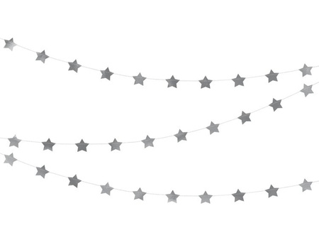 GIRLANDA SREBRNE GWIAZDKI