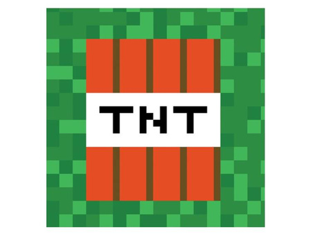 SERWETKI PIKSELE MINECRAFT TNT 20 SZT 33CM