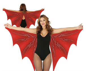 CZERWONE SKRZYDŁA NIETOPERZA 170X80 CM