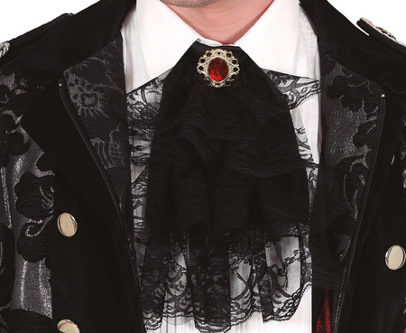 CZARNY KORONKOWY ŻABOT