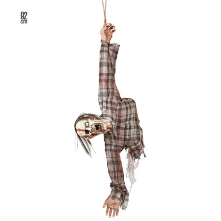 DEKORACJA ZOMBIE WISZĄCE 92 CM