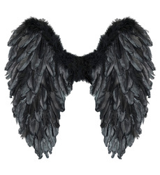 SKRZYDŁA CZARNE 50 X 50 CM HALLOWEEN