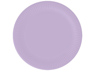 TALERZYKI PAPIEROWE LAWENDOWE 18 CM 6 SZT.