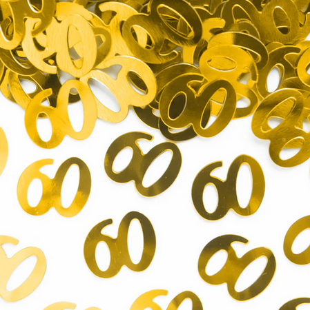 KONFETTI FOLIOWE 60 URODZINY 15G