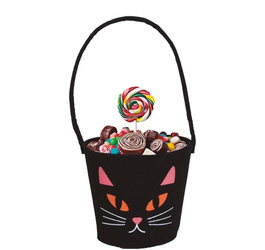 WIADERKO FILCOWE NA SŁODYCZE KOTEK 13X10 CM