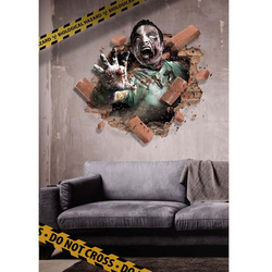 NAKLEJKA NA ŚCIANĘ STRASZNY ZOMBIE 70 X 80 CM