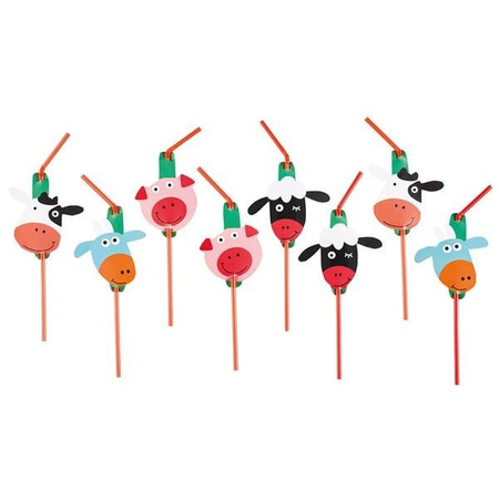 SŁOMKI PLASTIKOWE ZWIERZĄTKA