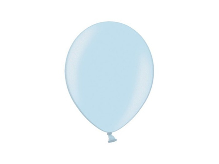 BALONY STRONG 27 CM METALIK JASNY BŁĘKITNY 50 SZT