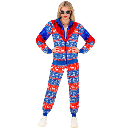 STRÓJ DRES ŚWIĄTECZNY NIEBIESKI