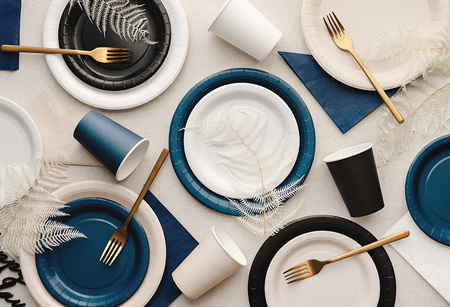 TALERZYKI PAPIEROWE BIAŁY 18 CM 6 SZT