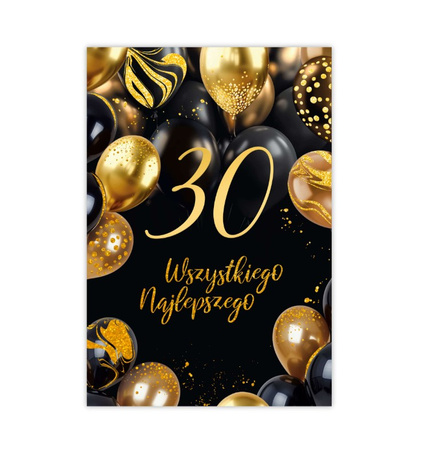 KARTKI OKOLICZNOŚCIOWE 30 URODZINY 