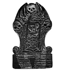 NAGROBEK RIP CZASZI PAJĘCZYNA 59 X 34 CM