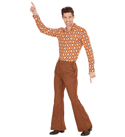 SPODNIE MĘSKIE BRĄZOWE