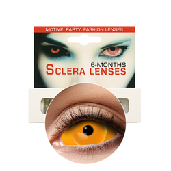 SOCZEWKI PÓŁROCZNE SCLERA ORANGE EYE 22MM